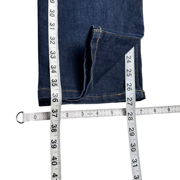 Flint & Tinder | Men | Dark Straight Tapered Stretch Selvedge Denim Jeans | 30 - Picture 5 of 13